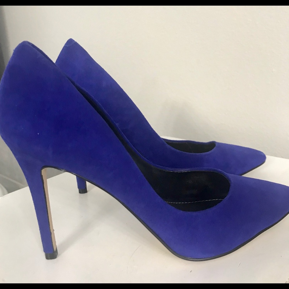 Royal Blue Suede Charles by Charles David heels